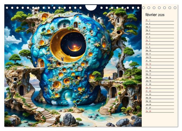 Produktbild: Sentiers magiques (Calendrier mural 2026 DIN A4 vertical), CALVENDO calendrier mensuel