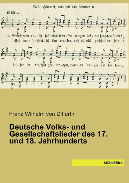 Produktbild: Deutsche Volks- und Gesellschaftslieder des 17. und 18. Jahrhunderts