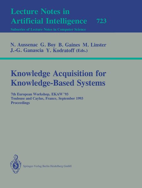 Produktbild: Knowledge Acquisition for Knowledge-Based Systems