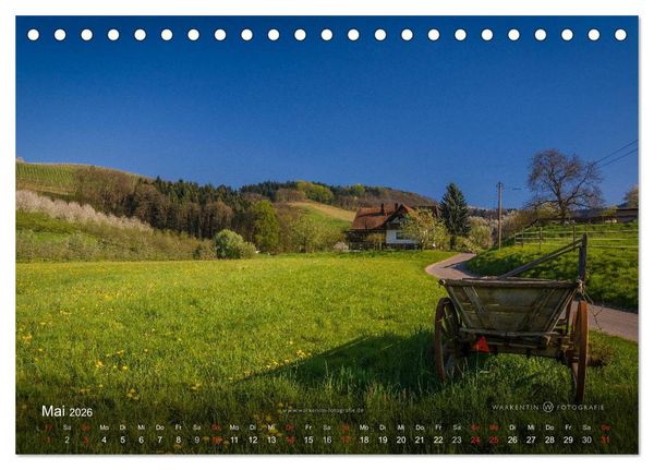 Produktbild: Romantisches Renchtal (Tischkalender 2026 DIN A5 quer), CALVENDO Monatskalender