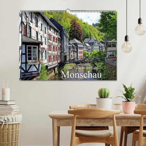 Produktbild: Eine Perle in der Eifel - Monschau (Wandkalender 2026 DIN A2 quer), CALVENDO Monatskalender
