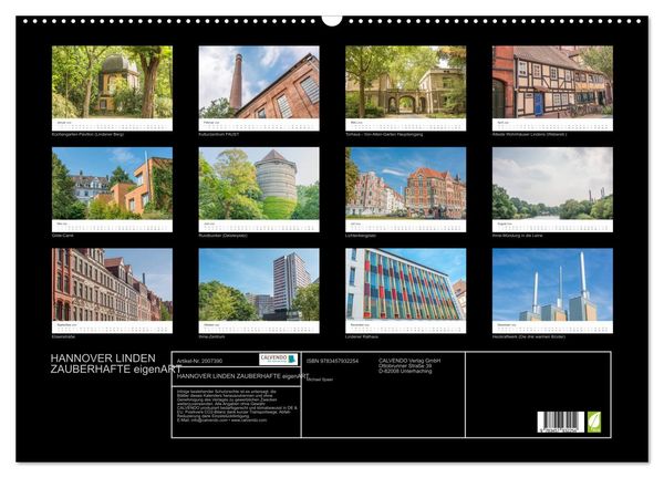 Produktbild: HANNOVER LINDEN ZAUBERHAFTE eigenART (Wandkalender 2026 DIN A2 quer), CALVENDO Monatskalender