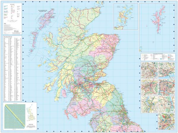 Produktbild: 2026 Collins Road Map of Scotland