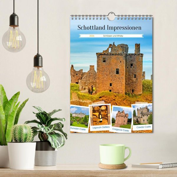 Produktbild: Schottland Impressionen - Schl&ouml;sser und Whisky (Wandkalender 2026 DIN A4 hoch), CALVENDO Monatskalender