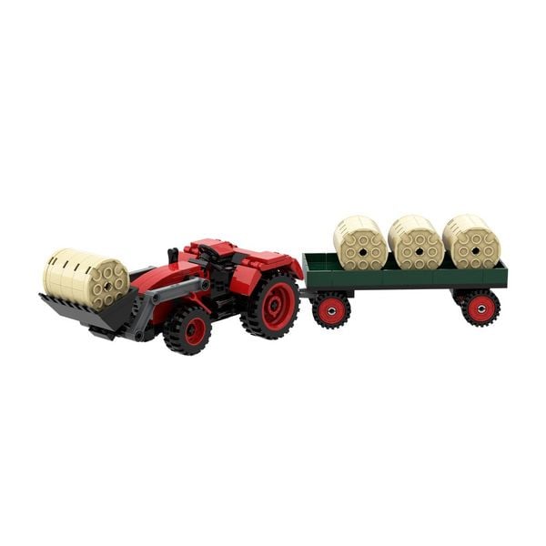 Produktbild: Bausteinsatz Brixies Plus Gro&szlig;er Traktor mehrfarbig