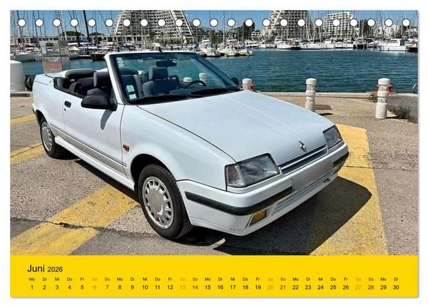 Produktbild: Historische Renault (Tischkalender 2026 DIN A5 quer), CALVENDO Monatskalender