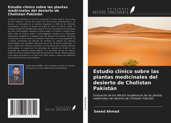 Produktbild: Estudio cl&iacute;nico sobre las plantas medicinales del desierto de Cholistan Pakist&aacute;n