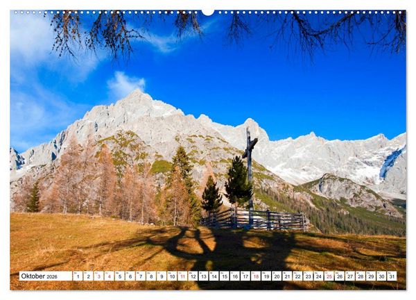 Produktbild: Gr&uuml;&szlig;e aus Filzmoos (Wandkalender 2026 DIN A2 quer), CALVENDO Monatskalender
