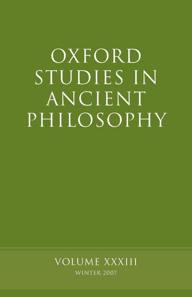 Produktbild: Oxford Studies in Ancient Philosophy