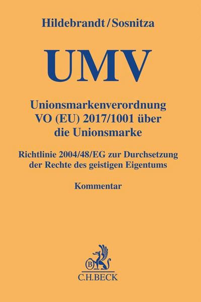 Produktbild: Unionsmarkenverordnung. UMV