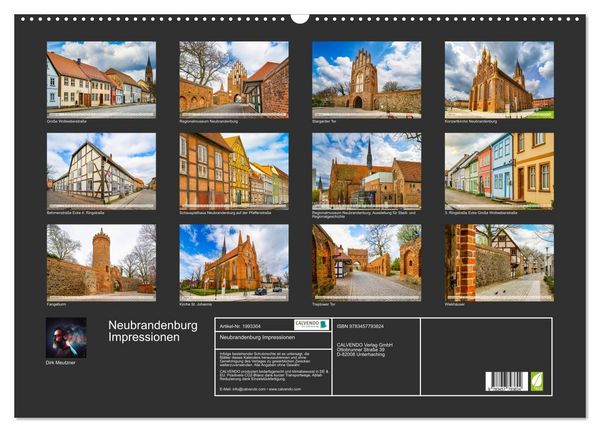 Produktbild: Neubrandenburg Impressionen (Wandkalender 2026 DIN A2 quer), CALVENDO Monatskalender