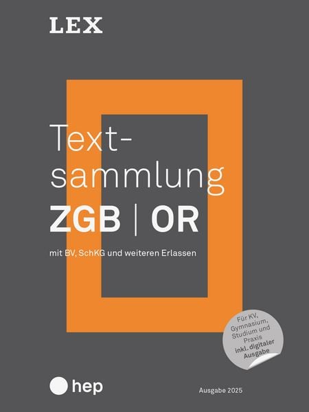 Produktbild: Textsammlung ZGB OR (Print inkl. digitaler Ausgabe)