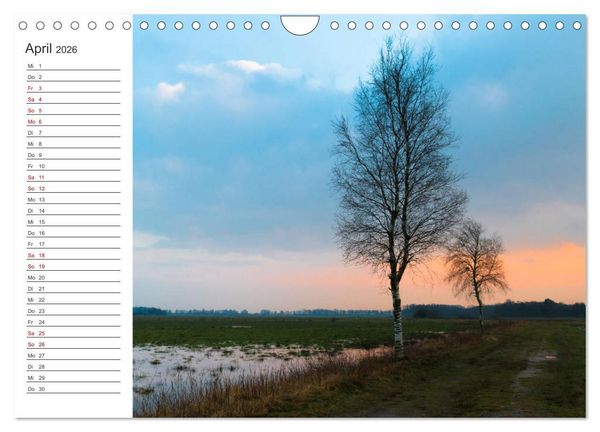 Produktbild: Worpswede - Natursch&ouml;nheiten im Teufelsmoor (Wandkalender 2026 DIN A4 quer), CALVENDO Monatskalender