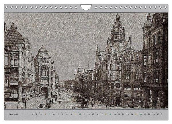 Produktbild: Hannover, alte Aufnahmen neu interpretiert. (Wandkalender 2026 DIN A4 quer), CALVENDO Monatskalender