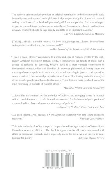 Produktbild: The Ethics of Biomedical Research