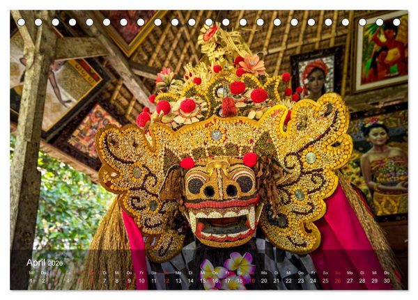 Produktbild: Bali - Insel der Tempel, G&ouml;tter und D&auml;monen (Tischkalender 2026 DIN A5 quer), CALVENDO Monatskalender