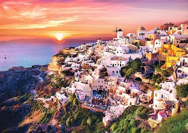 Produktbild: Sonnenuntergang &uuml;ber Santorini (Puzzle)