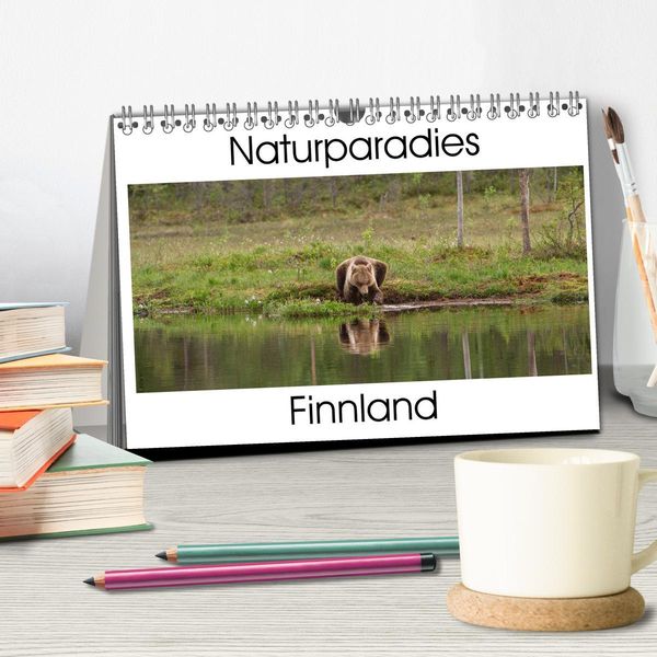 Produktbild: Naturparadies Finnland (Tischkalender 2026 DIN A5 quer), CALVENDO Monatskalender