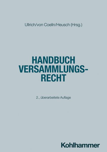 Produktbild: Handbuch Versammlungsrecht