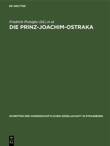 Produktbild: Die Prinz-Joachim-Ostraka