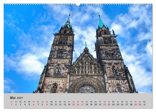 Produktbild: N&uuml;rnberg. Du bist so sch&ouml;n (hochwertiger Premium Wandkalender 2027 DIN A2 quer), Kunstdruck in Hochglanz