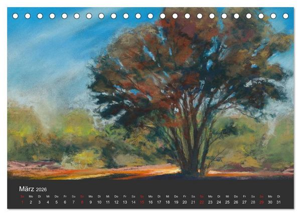 Produktbild: Landschaftspastelle (Tischkalender 2026 DIN A5 quer), CALVENDO Monatskalender