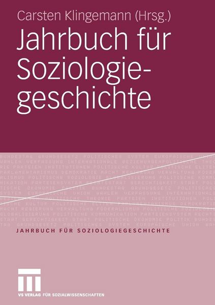 Produktbild: Jahrbuch f&uuml;r Soziologiegeschichte
