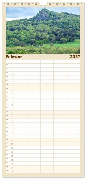 Produktbild: Familienplaner 2027 - HEGAUBERGE mit 5 Spalten (Wandkalender, 21 x 45 cm) CALVENDO
