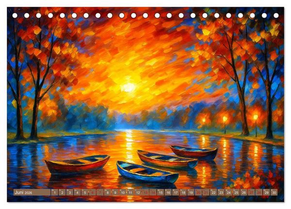 Produktbild: Spaziergang durch Farben und Licht (Tischkalender 2026 DIN A5 quer), CALVENDO Monatskalender