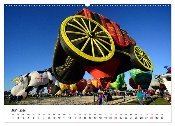 Produktbild: Balloon Fiesta New Mexico (Wandkalender 2026 DIN A2 quer), CALVENDO Monatskalender