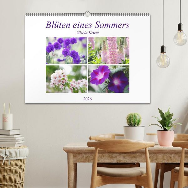 Produktbild: Bl&uuml;ten eines Sommers (Wandkalender 2026 DIN A2 quer), CALVENDO Monatskalender