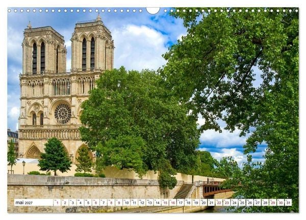 Produktbild: Les cath&eacute;drales fran&ccedil;aises &ndash; Des chefs-d'&oelig;uvre de l&rsquo;architecture gothique (Calendrier mural 2027 DIN A3 vertical), CALVENDO calendrier mensuel