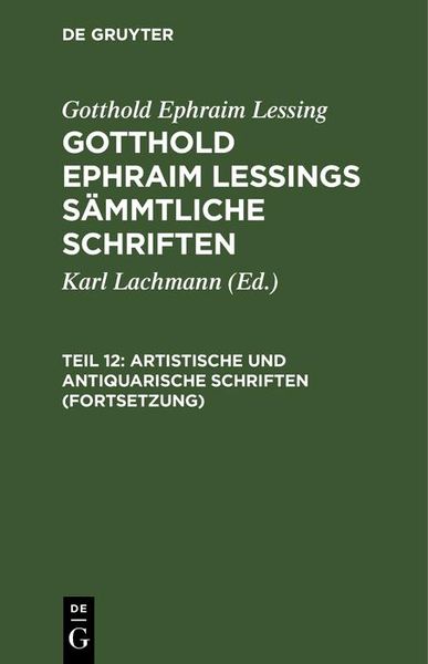 Produktbild: Artistische und antiquarische Schriften (Fortsetzung)