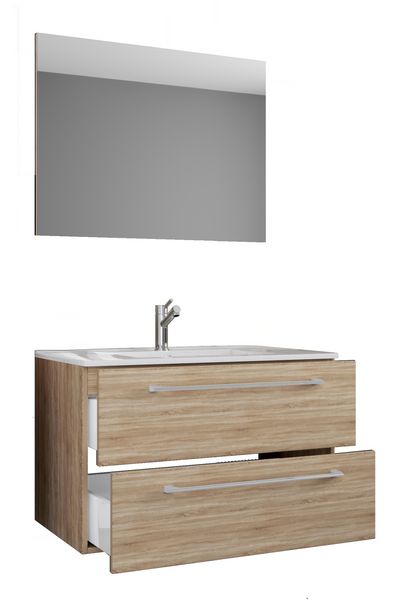 3-tlg. Waschplatz Waschtisch Badinos Schublade SP