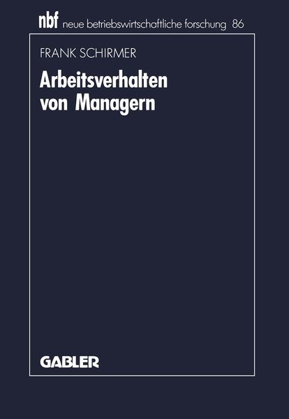 Produktbild: Arbeitsverhalten von Managern