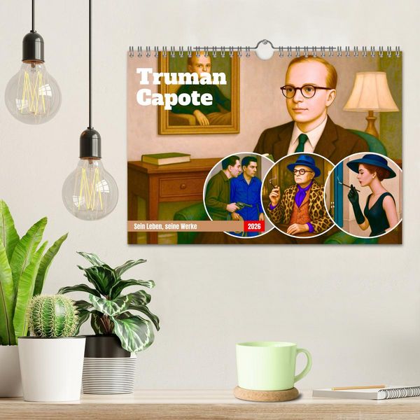 Produktbild: Truman Capote (Wandkalender 2026 DIN A4 quer), CALVENDO Monatskalender