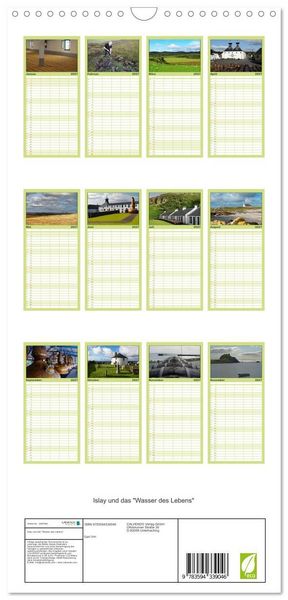 Produktbild: Familienplaner 2027 - Islay und das "Wasser des Lebens" mit 5 Spalten (Wandkalender, 21 x 45 cm) CALVENDO
