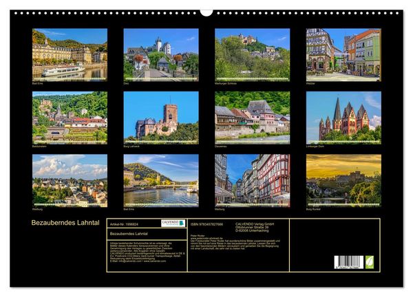 Produktbild: Bezauberndes Lahntal (Wandkalender 2026 DIN A2 quer), CALVENDO Monatskalender