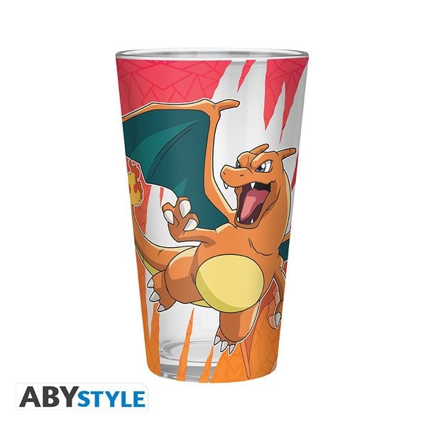 Produktbild: POKEMON - Large Glass Premium - 400ml - Charizard
