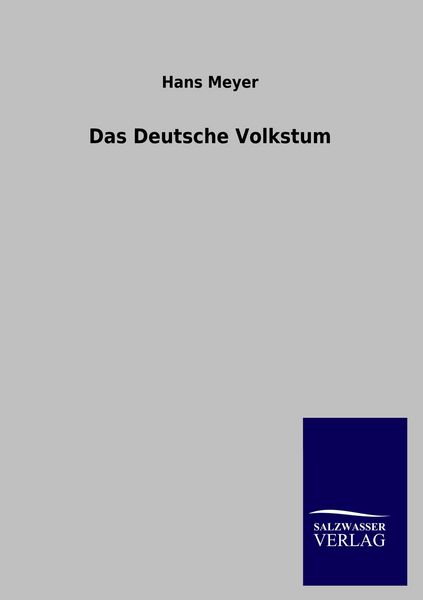 Produktbild: Das Deutsche Volkstum