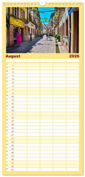 Produktbild: Familienplaner 2026 - Freiburg - Die entspannte Stadt im Breisgau mit 5 Spalten (Wandkalender, 21 x 45 cm) CALVENDO