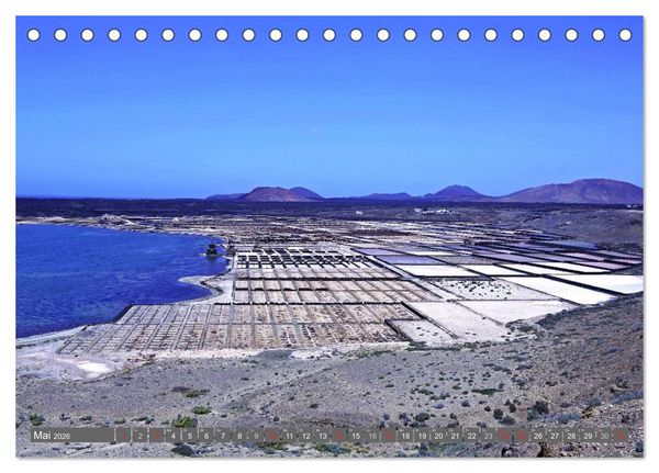 Produktbild: Urlaub auf Lanzarote (Tischkalender 2026 DIN A5 quer), CALVENDO Monatskalender