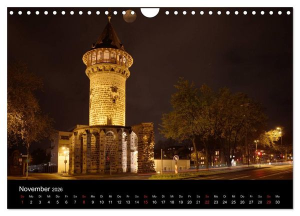 Produktbild: K&ouml;ln bei Nacht (Wandkalender 2026 DIN A4 quer), CALVENDO Monatskalender