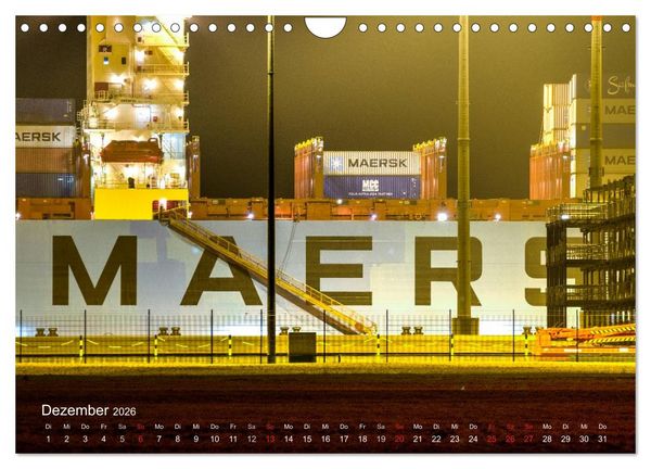 Produktbild: Impressionen vom JadeWeserPort (Wandkalender 2026 DIN A4 quer), CALVENDO Monatskalender