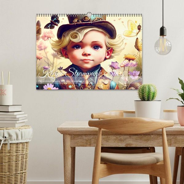 Produktbild: Kleine Steampunk Stars (Wandkalender 2026 DIN A3 quer), CALVENDO Monatskalender