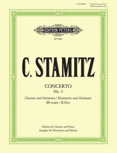 Produktbild: Clarinet Concerto No. 3 in B flat