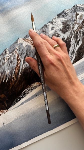 Produktbild: da Vinci Pinsel COLINEO X POINT Aquarellpinsel, rund, Pinsel, Gr&ouml;&szlig;e 8