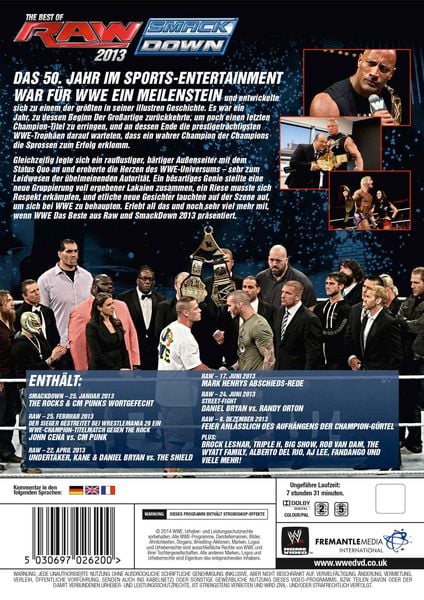 Produktbild: The Best of Raw & Smackdown 2013 [3 DVDs]