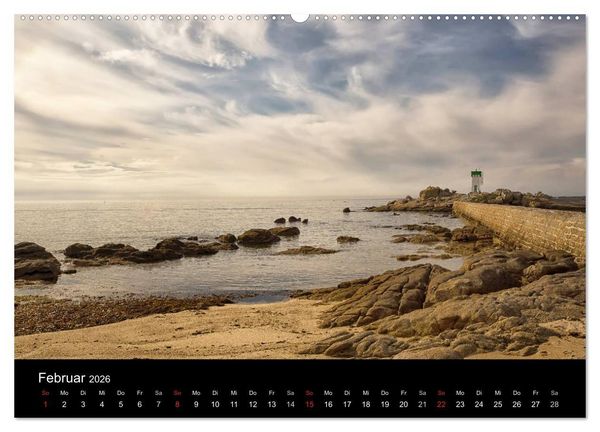 Produktbild: Bretagne entlang der K&uuml;ste (hochwertiger Premium Wandkalender 2026 DIN A2 quer), Kunstdruck in Hochglanz