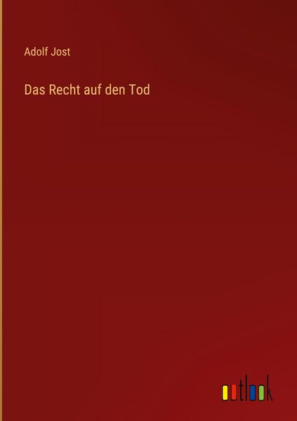 Produktbild: Das Recht auf den Tod